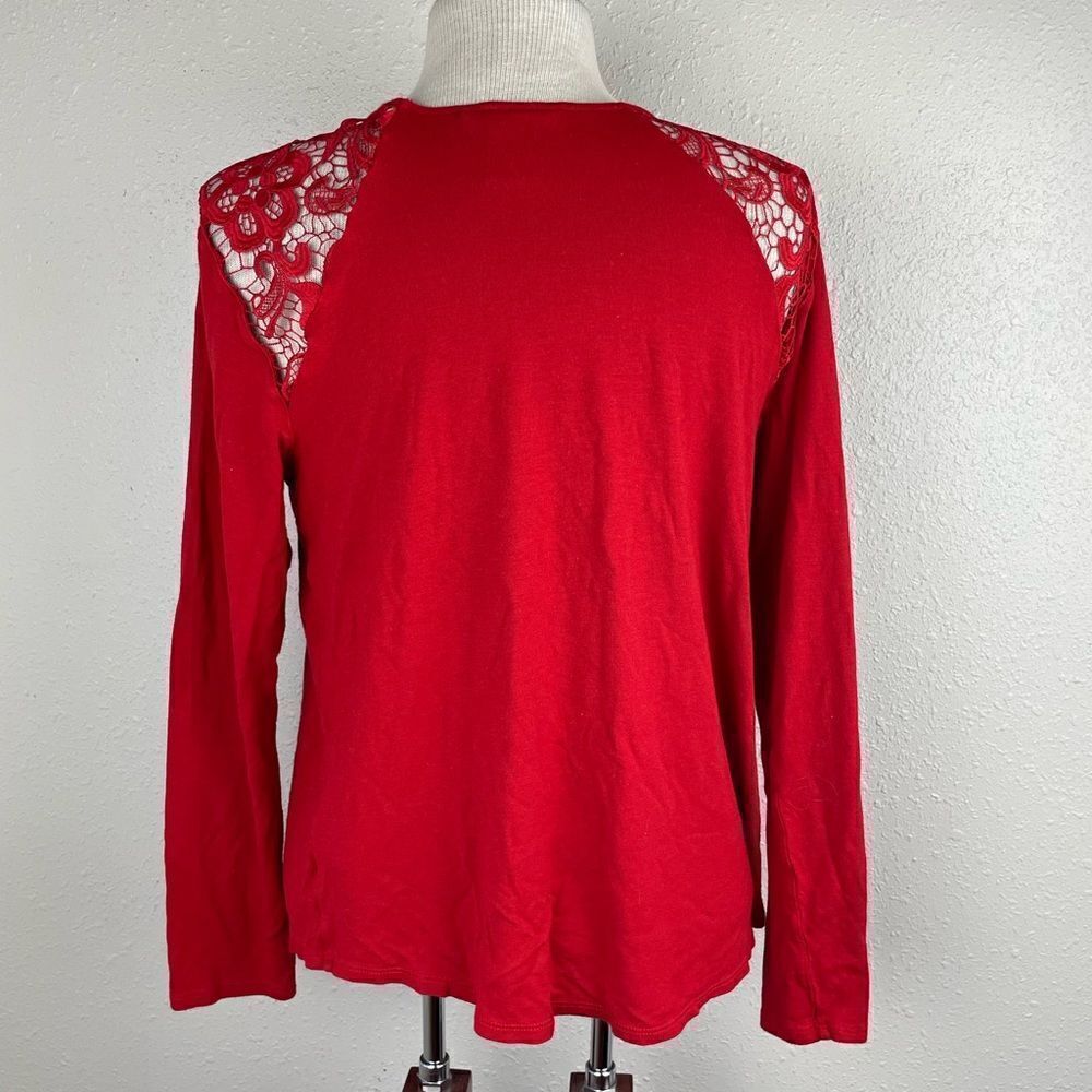 H&M Long Sleeve Red Top Size L - Picture 5 of 6